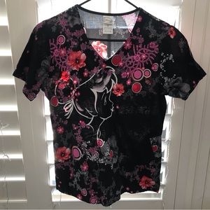 Disney Tinkerbell Scrub top size Small